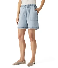 Splendid Terry Knit Drawstring Mid Rise Lounge Shorts