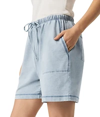 Splendid Terry Knit Drawstring Mid Rise Lounge Shorts