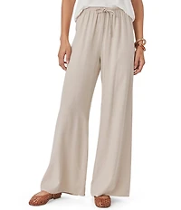 Splendid Valerie Linen Blend Mid Rise Drawstring Lounge Pants