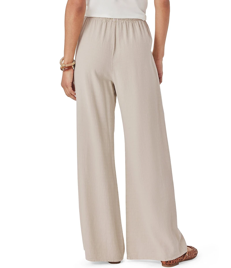 Splendid Valerie Linen Blend Mid Rise Drawstring Lounge Pants