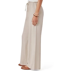 Splendid Valerie Linen Blend Mid Rise Drawstring Lounge Pants