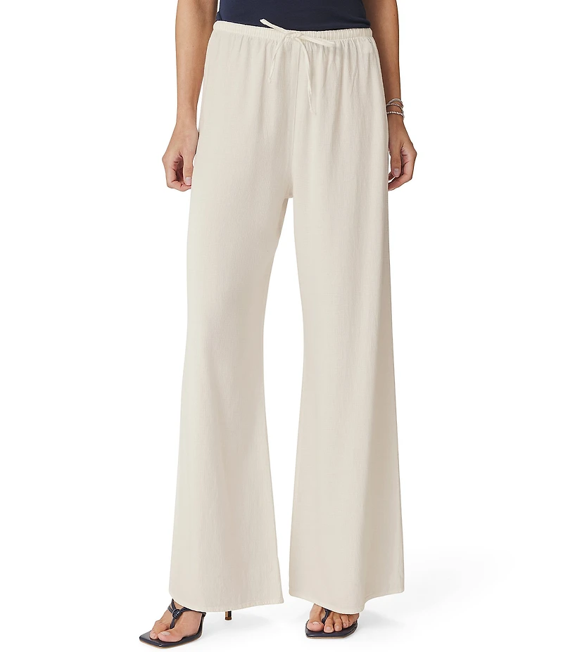 Splendid Valerie Linen Blend Mid Rise Drawstring Lounge Pants