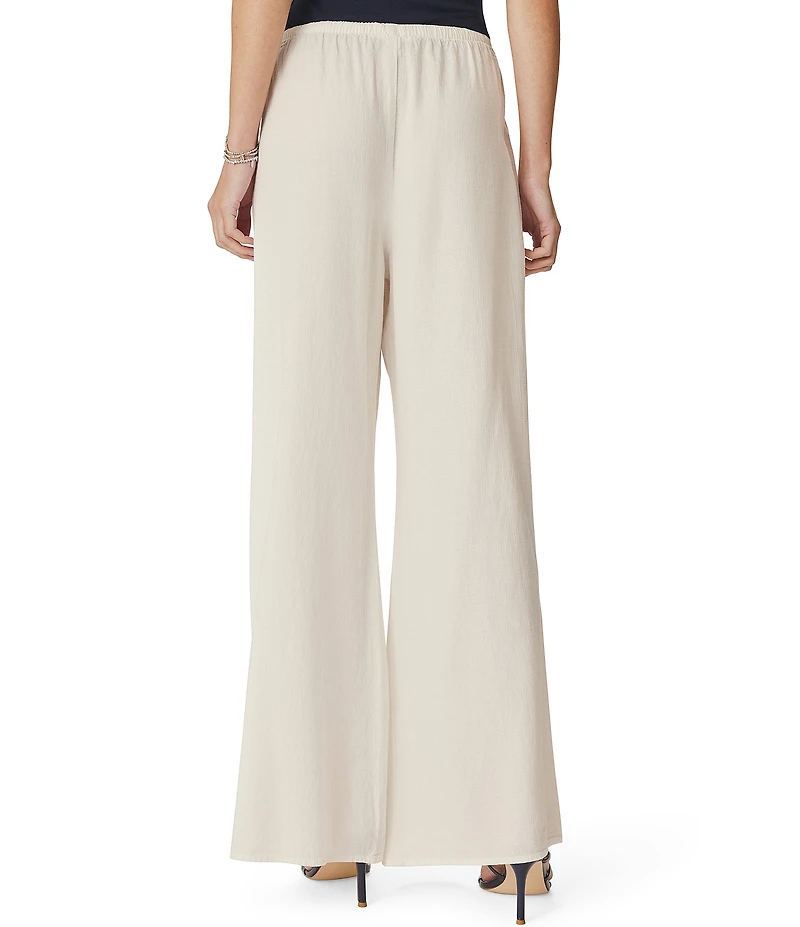 Splendid Valerie Linen Blend Mid Rise Drawstring Lounge Pants