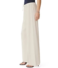 Splendid Valerie Linen Blend Mid Rise Drawstring Lounge Pants