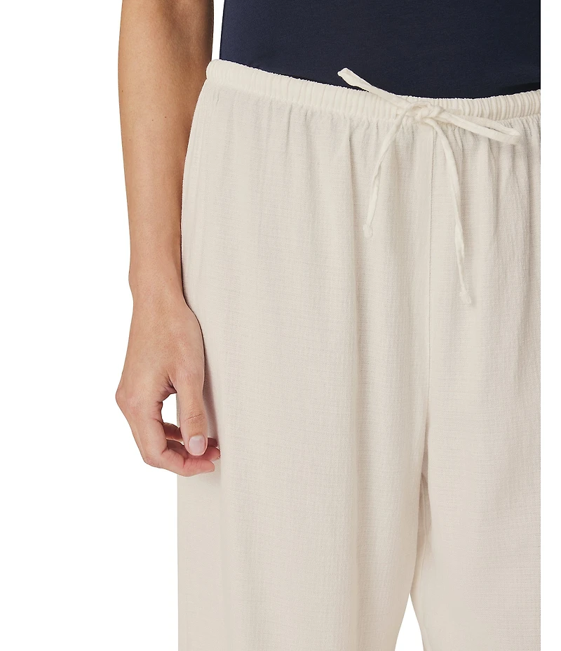 Splendid Valerie Linen Blend Mid Rise Drawstring Lounge Pants