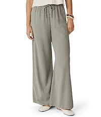 Splendid Valerie Linen Blend Mid Rise Drawstring Lounge Pants