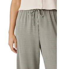 Splendid Valerie Linen Blend Mid Rise Drawstring Lounge Pants