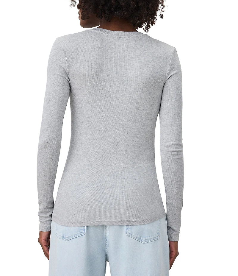 Splendid Valley Ribbed V-Neck Tee