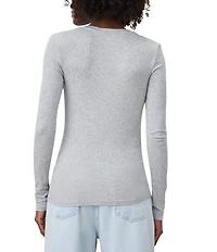 Splendid Valley Ribbed V-Neck Tee