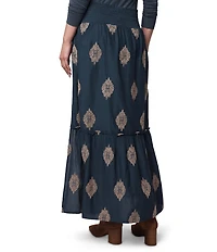 Splendid Vivian Printed Mid Rise A-Line Maxi Skirt