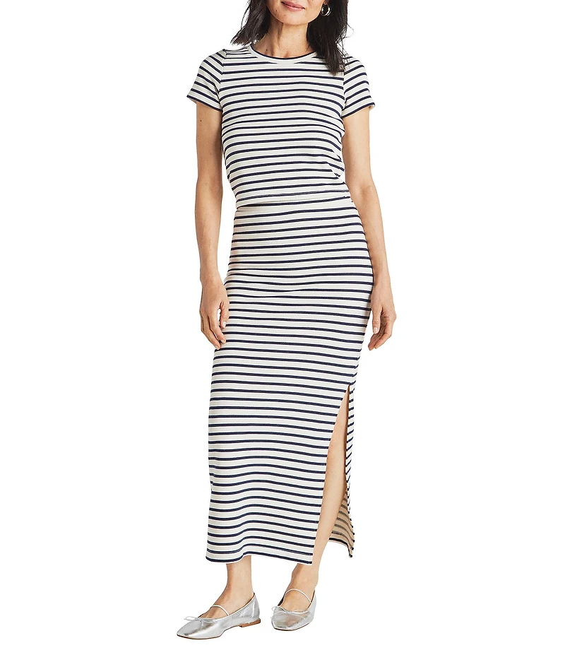Splendid Whitney Striped Knit Maxi Skirt