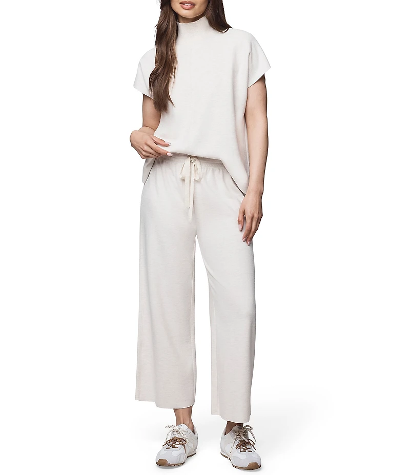 Splendid Winslow Knit Mock Neck Short Sleeve Top