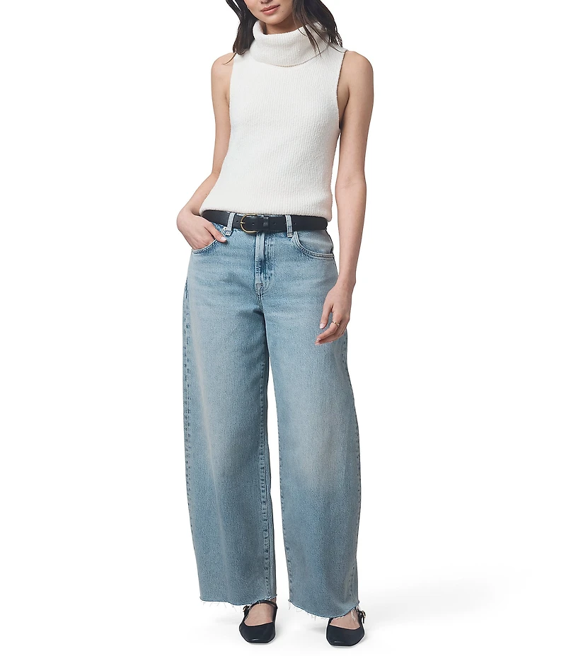 Splendid X Cella Jane Blog Boucle Knit Turtleneck Sleeveless Tank Top