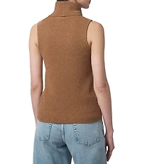 Splendid X Cella Jane Blog Boucle Knit Turtleneck Sleeveless Tank Top