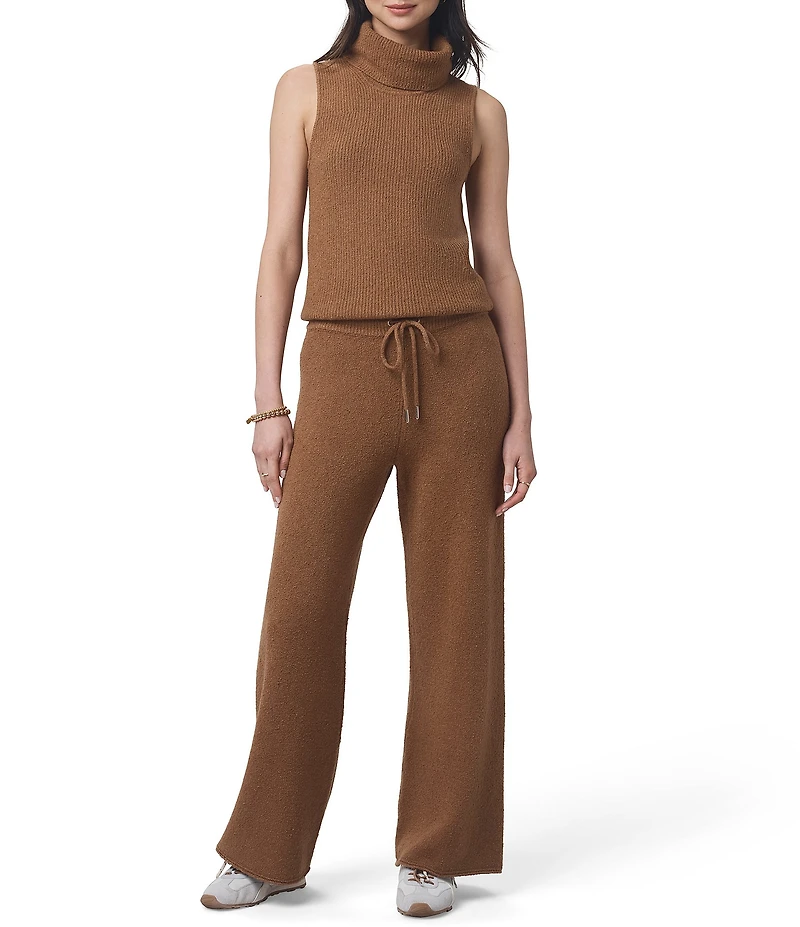 Splendid X Cella Jane Blog Boucle Knit Turtleneck Sleeveless Tank Top