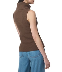 Splendid X Cella Jane Blog Boucle Knit Turtleneck Sleeveless Tank Top
