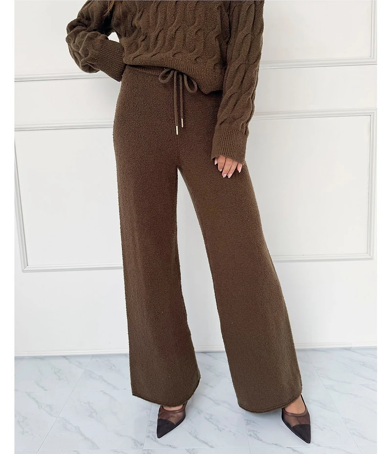 Splendid x Cella Jane Blog Boucle Mid Rise Lounge Full Length Pants
