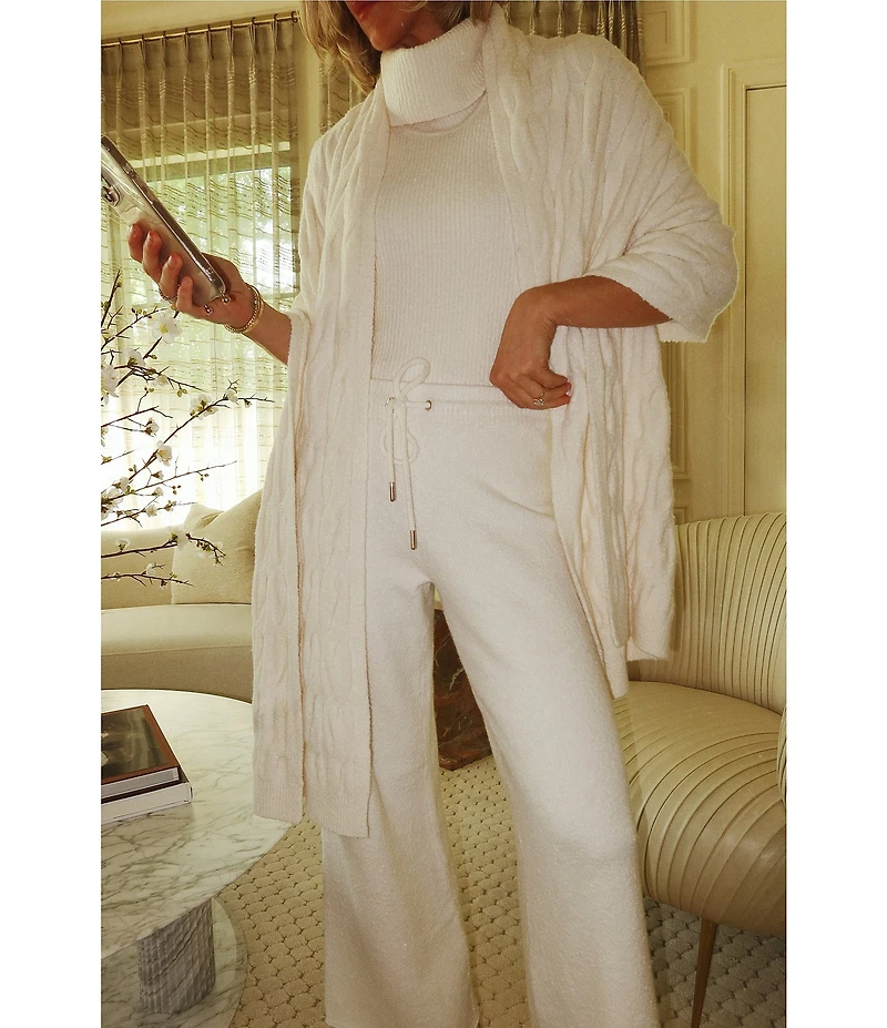 Splendid x Cella Jane Blog Boucle Mid Rise Lounge Full Length Pants