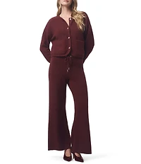 Splendid x Cella Jane Blog Boucle Mid Rise Lounge Full Length Pants