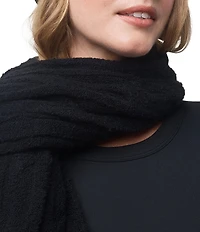 Splendid x Cella Jane Blog Boucle Wool Blend Cable Knit Scarf