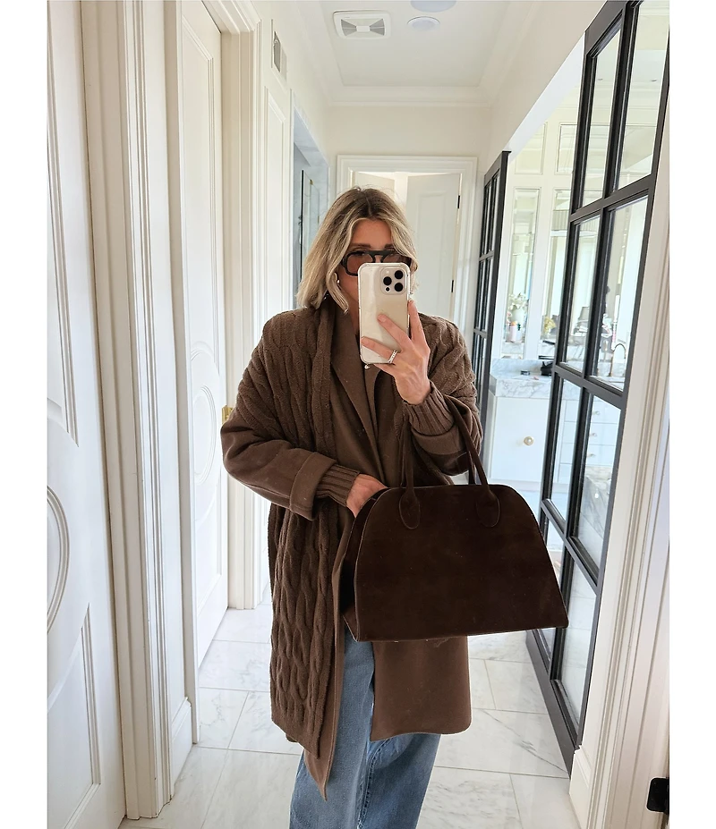Splendid x Cella Jane Blog Boucle Wool Blend Cable Knit Scarf