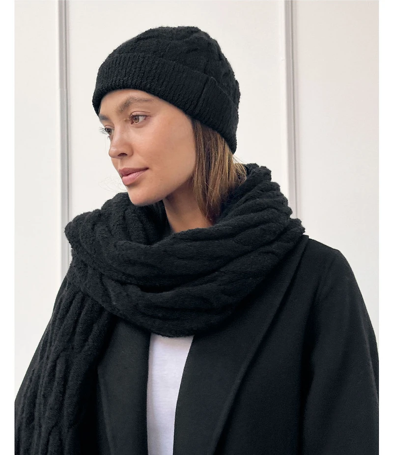 Splendid X Cella Jane Blog Cable Knit Beanie Hat