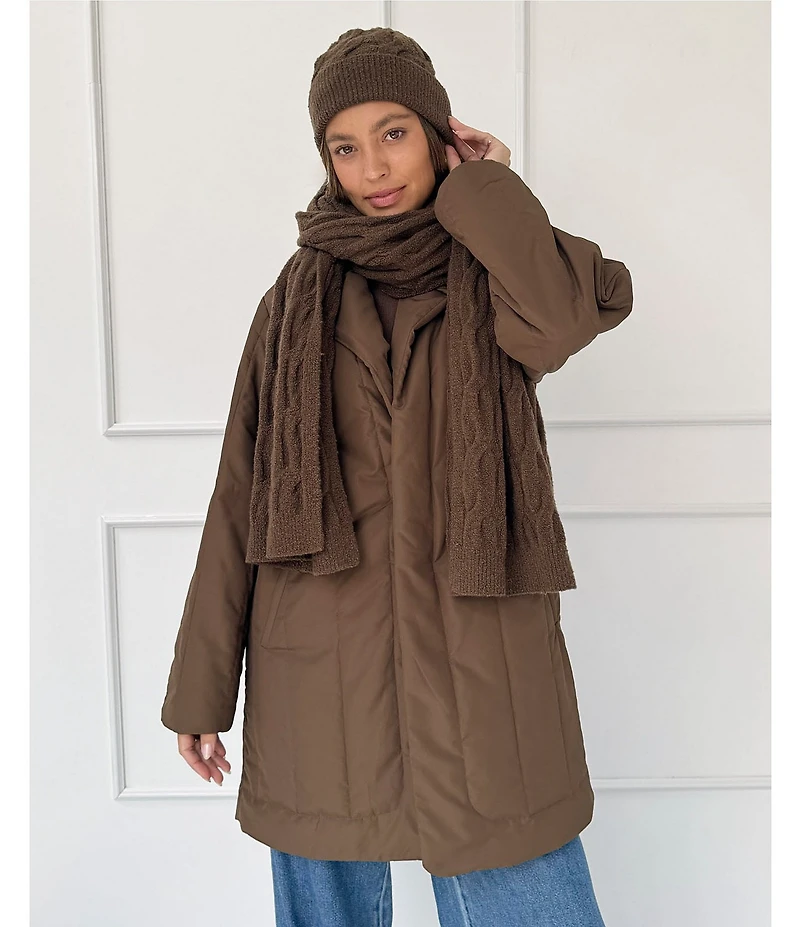Splendid X Cella Jane Blog Cable Knit Beanie Hat