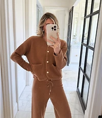 Splendid x Cella Jane Blog Crew Neck Long Sleeve Cardigan