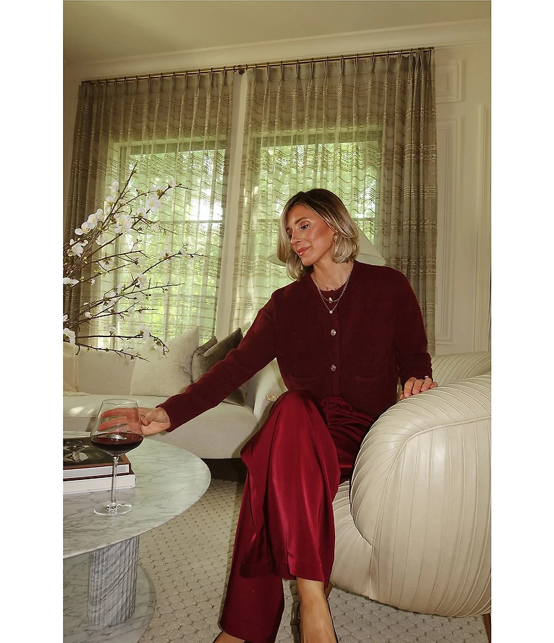 Splendid x Cella Jane Blog Crew Neck Long Sleeve Cardigan