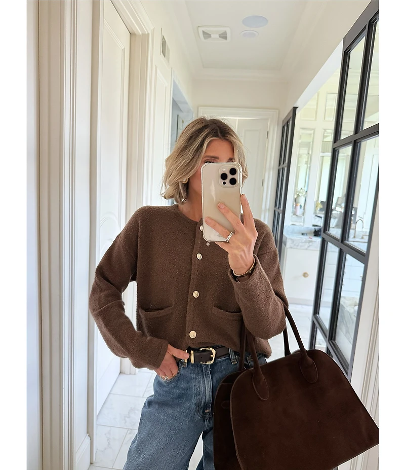 Splendid x Cella Jane Blog Crew Neck Long Sleeve Cardigan
