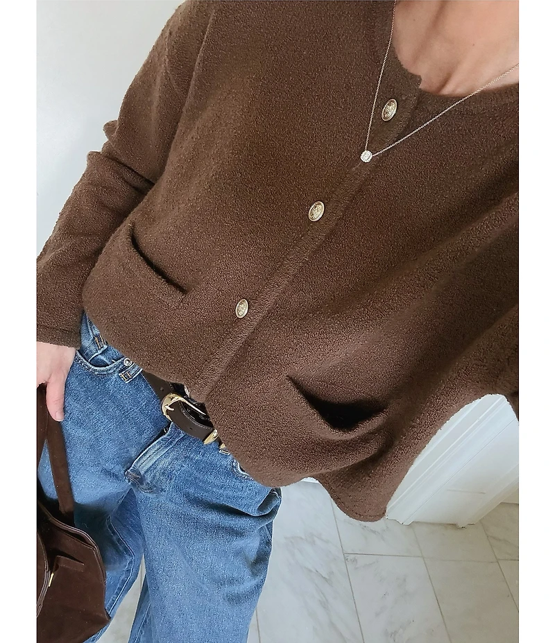 Splendid x Cella Jane Blog Crew Neck Long Sleeve Cardigan