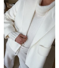 Splendid x Cella Jane Blog Icon Wool Shawl Collar Long Sleeve Coat