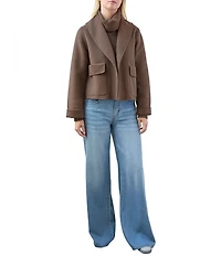 Splendid x Cella Jane Blog Icon Wool Shawl Collar Long Sleeve Coat
