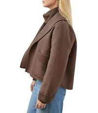 Splendid x Cella Jane Blog Icon Wool Shawl Collar Long Sleeve Coat