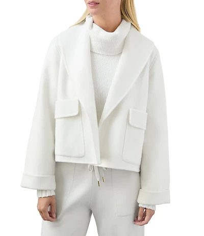 Splendid x Cella Jane Blog Icon Wool Shawl Collar Long Sleeve Coat