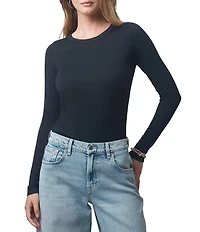 Splendid X Cella Jane Blog Knit Crew Neck Long Sleeve Shirt