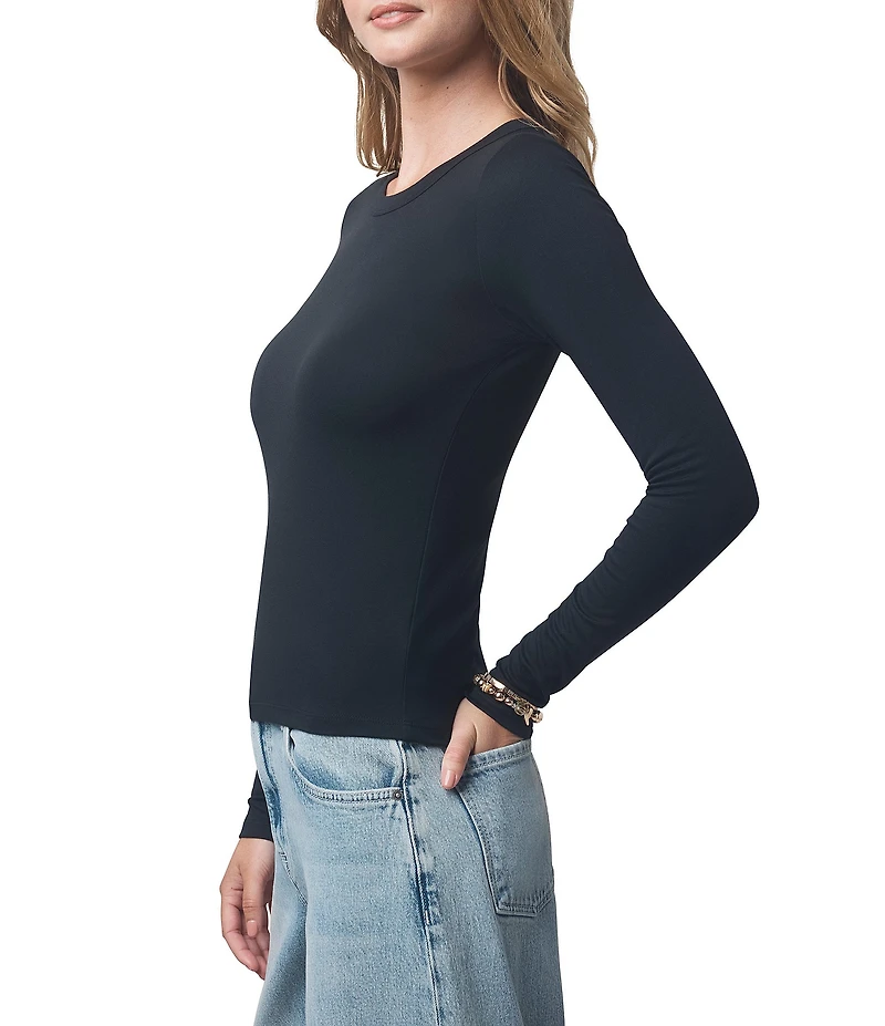 Splendid X Cella Jane Blog Knit Crew Neck Long Sleeve Shirt