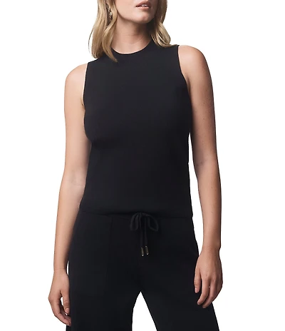 Splendid x Cella Jane Blog Knit Crew Neck Sleeveless Tank Top