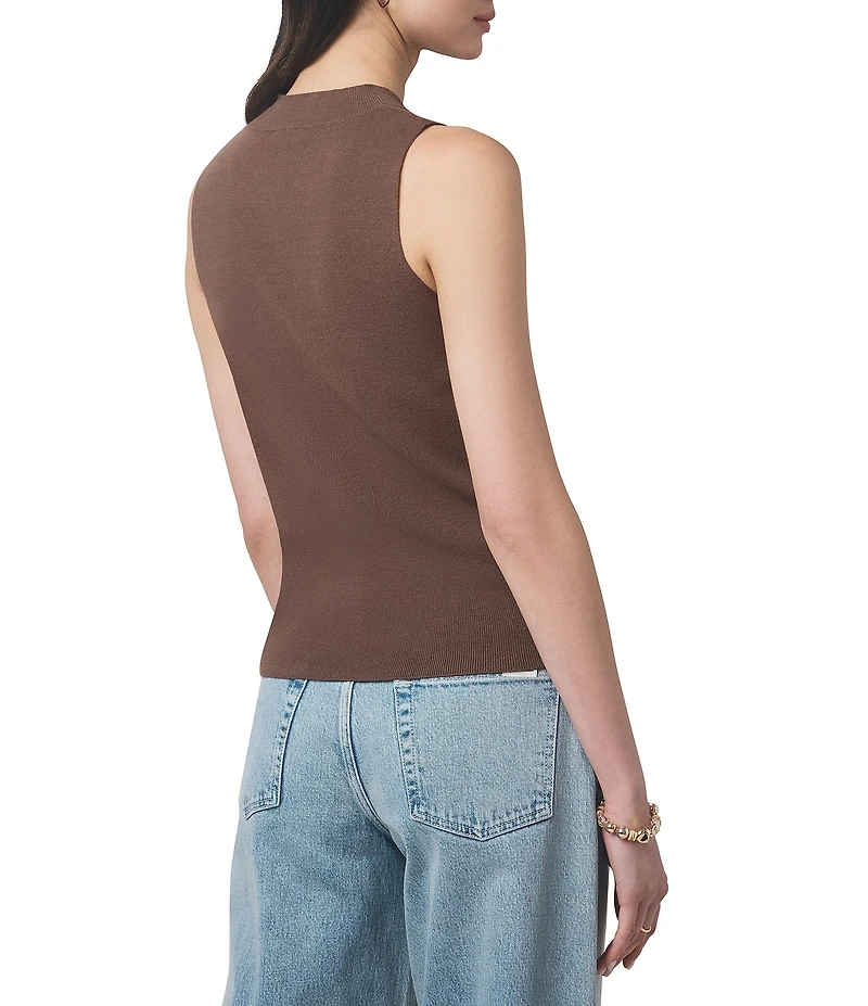 Splendid x Cella Jane Blog Knit Crew Neck Sleeveless Tank Top