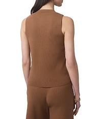 Splendid x Cella Jane Blog Knit Crew Neck Sleeveless Tank Top