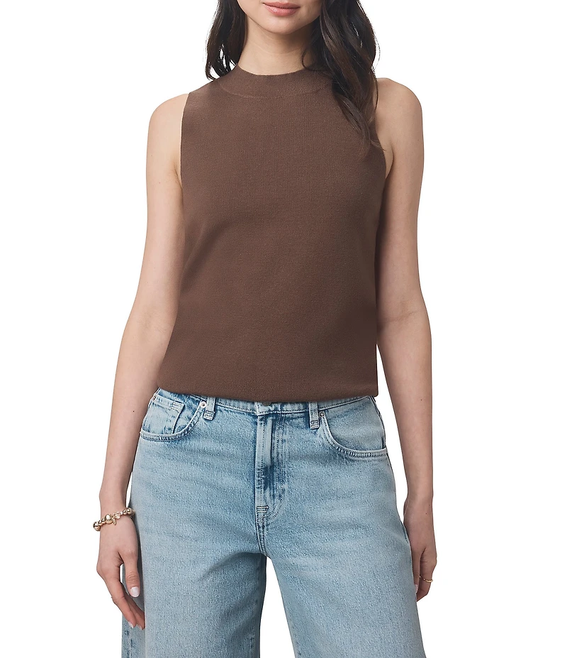 Splendid x Cella Jane Blog Knit Crew Neck Sleeveless Tank Top