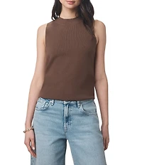 Splendid x Cella Jane Blog Knit Crew Neck Sleeveless Tank Top