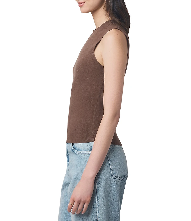 Splendid x Cella Jane Blog Knit Crew Neck Sleeveless Tank Top