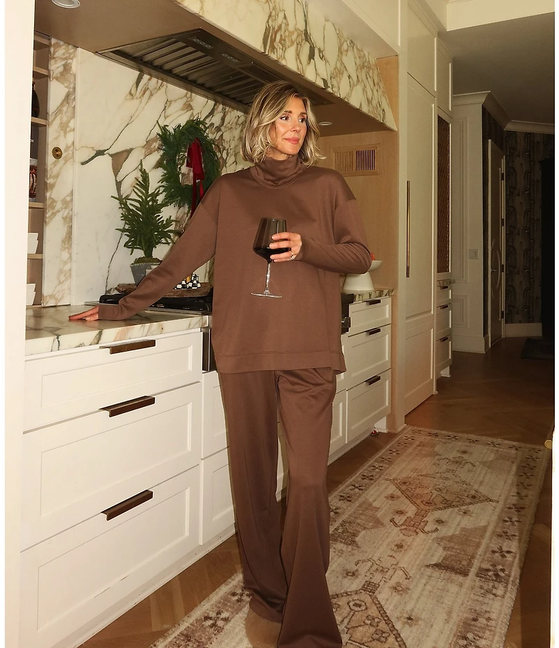 Splendid X Cella Jane Blog Knit Mid Rise Lounge Full Length Pants