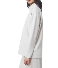 Splendid x Cella Jane Blog Knit Mock Neck Long Sleeve Shirt