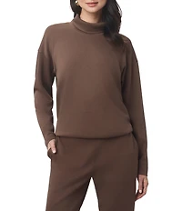 Splendid x Cella Jane Blog Knit Mock Neck Long Sleeve Shirt