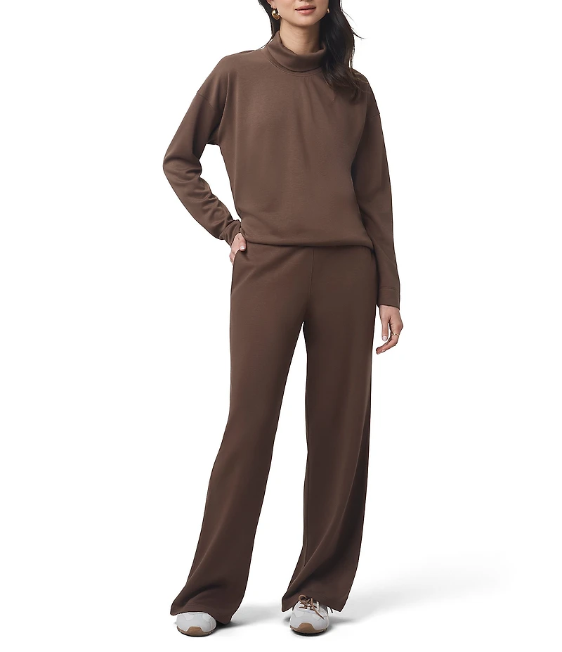 Splendid x Cella Jane Blog Knit Mock Neck Long Sleeve Shirt