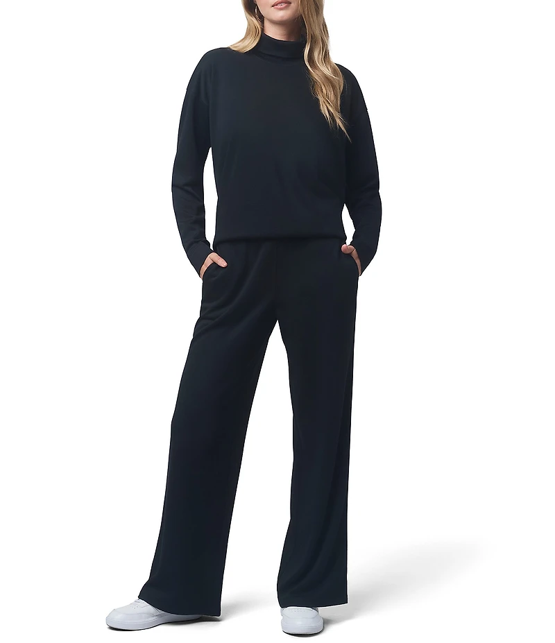 Splendid x Cella Jane Blog Knit Mock Neck Long Sleeve Shirt