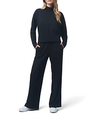 Splendid x Cella Jane Blog Knit Mock Neck Long Sleeve Shirt