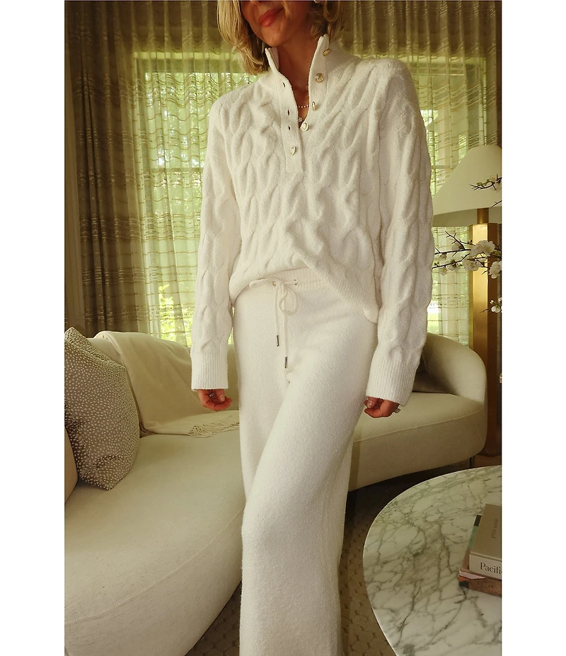 Splendid x Cella Jane Blog Knit V-Neck Long Sleeve Top